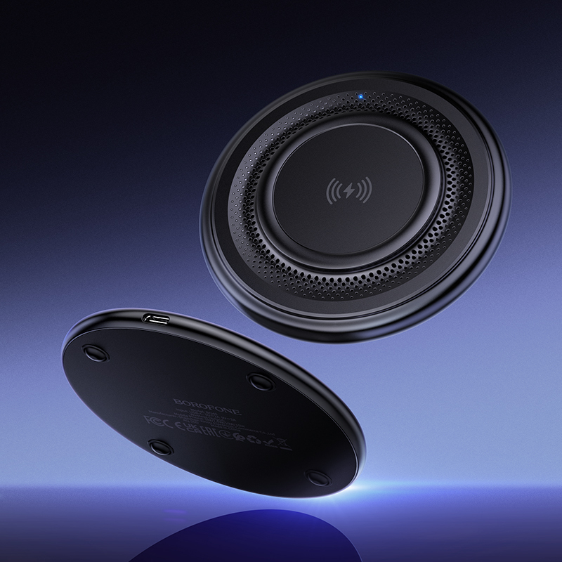 Ασύρματος Φορτιστής Borofone Induction Charger BQ40 Crown 15W Black
