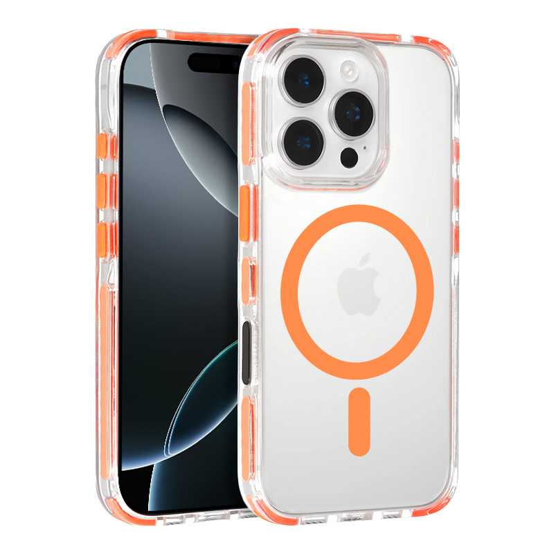Θήκη Tel-Protect Strap Clear Case Apple iPhone 15 Pro Max (6.7") Orange Θήκη Tel-Protect Strap Clear Case Apple iPhone 15 Pro Max (6.7") Orange