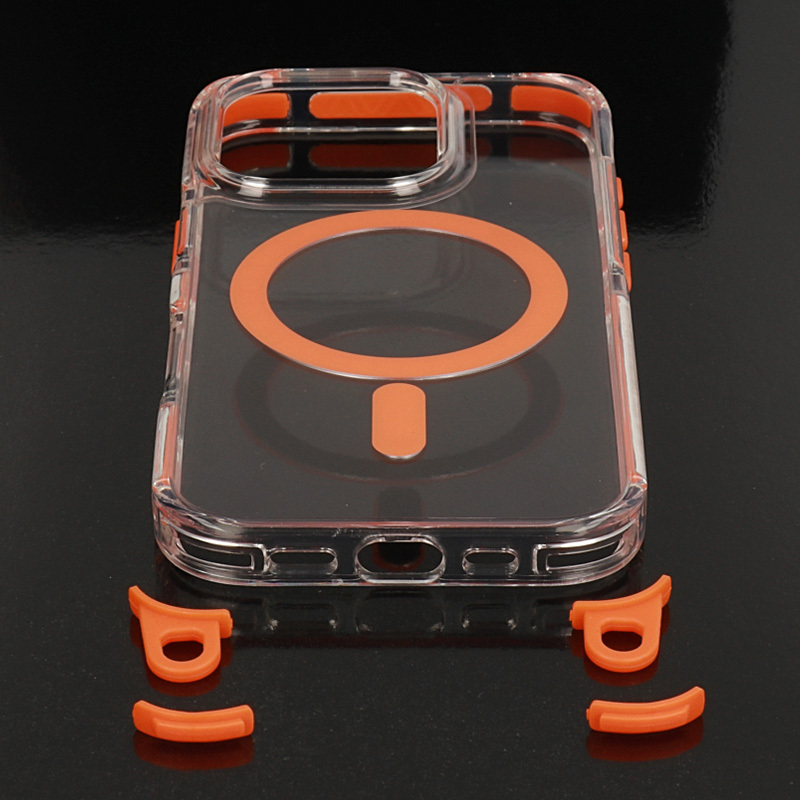 Θήκη Tel-Protect Strap Clear Case Apple iPhone 15 Pro Max (6.7") Orange Θήκη Tel-Protect Strap Clear Case Apple iPhone 15 Pro Max (6.7") Orange