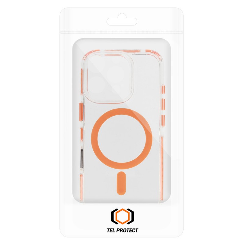Θήκη Tel-Protect Strap Clear Case Apple iPhone 15 Pro Max (6.7") Orange Θήκη Tel-Protect Strap Clear Case Apple iPhone 15 Pro Max (6.7") Orange