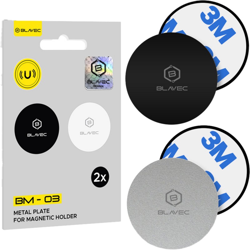 Ανταλλακτικές Πλάκες Blavec Metal Plate For Magnetic Holder BM-03 (2τμχ)