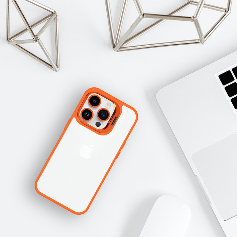 Θήκη Tel-Protect Kickstand Case + Camera Glass Lens Apple iPhone 11 (6.1") Orange Θήκη Tel-Protect Kickstand Case + Camera Glass Lens Apple iPhone 11 (6.1") Orange