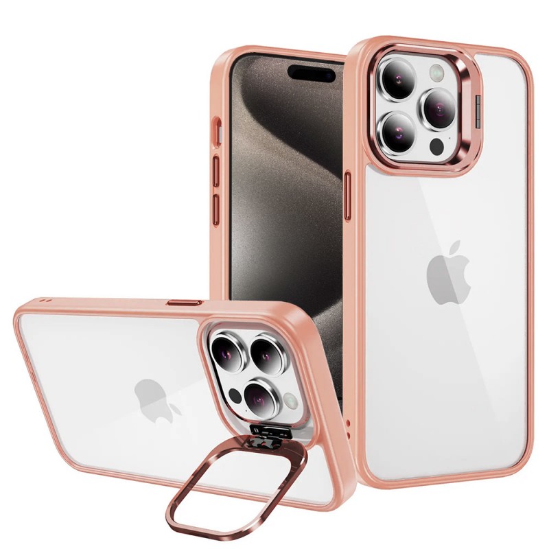 Θήκη Tel-Protect Tel Protect Kickstand Case + Camera Glass (lens) Apple iPhone 12 Pro (6.1") Light Pink Θήκη Tel-Protect Tel Protect Kickstand Case + Camera Glass (lens) Apple iPhone 12 Pro (6.1") Light Pink