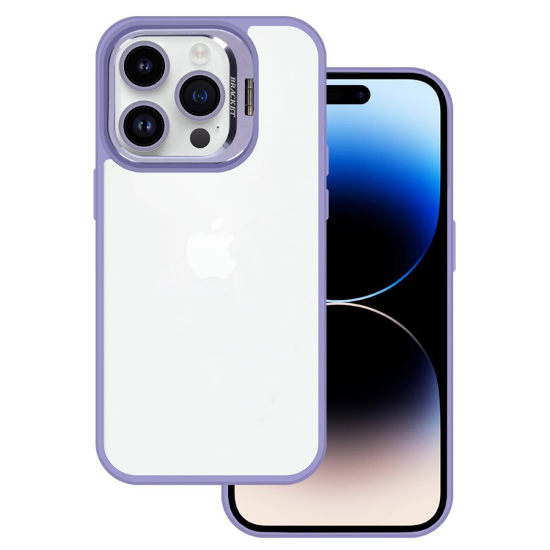 Θήκη Tel-Protect Tel Protect Kickstand Case + Camera Glass (lens) Apple iPhone 12 Pro (6.1") Light Purple Θήκη Tel-Protect Tel Protect Kickstand Case + Camera Glass (lens) Apple iPhone 12 Pro (6.1") Light Purple