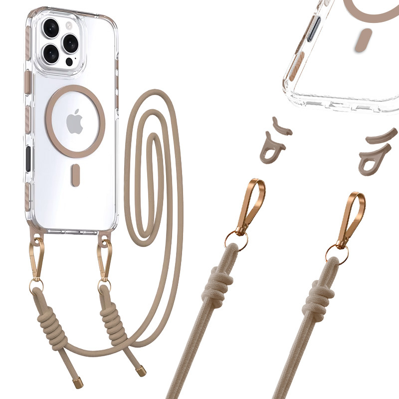 Θήκη Tel-Protect Strap Clear Case Apple iPhone 16 Pro Max (6.9") Gold Θήκη Tel-Protect Strap Clear Case Apple iPhone 16 Pro Max (6.9") Gold