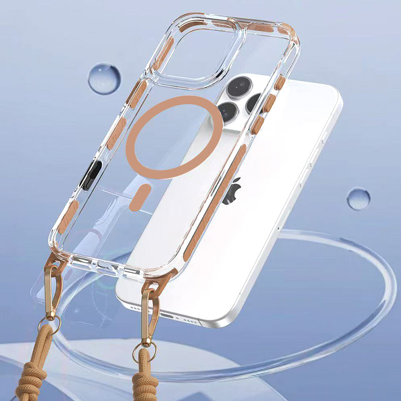 Θήκη Tel-Protect Strap Clear Case Apple iPhone 16 Pro Max (6.9") Gold Θήκη Tel-Protect Strap Clear Case Apple iPhone 16 Pro Max (6.9") Gold