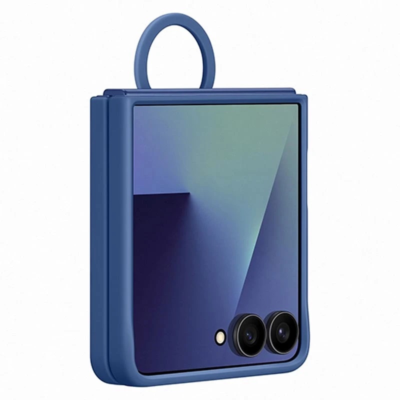 Θήκη Samsung Silicone Cover with Ring Case EF-PF766TNE Galaxy Z Flip7 5G SM-F766 Blue(Original) Θήκη Samsung Silicone Cover with Ring Case EF-PF766TNE Galaxy Z Flip7 5G SM-F766 Blue(Original)