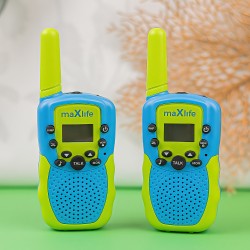 Walkie Talkie Maxlife MXWT-200 Ζεύγος Ασύρματων Πομποδεκτών  For Kids Green/Blue