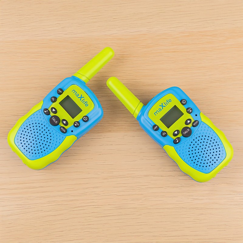Walkie Talkie Maxlife MXWT-200 Ζεύγος Ασύρματων Πομποδεκτών  For Kids Green/Blue