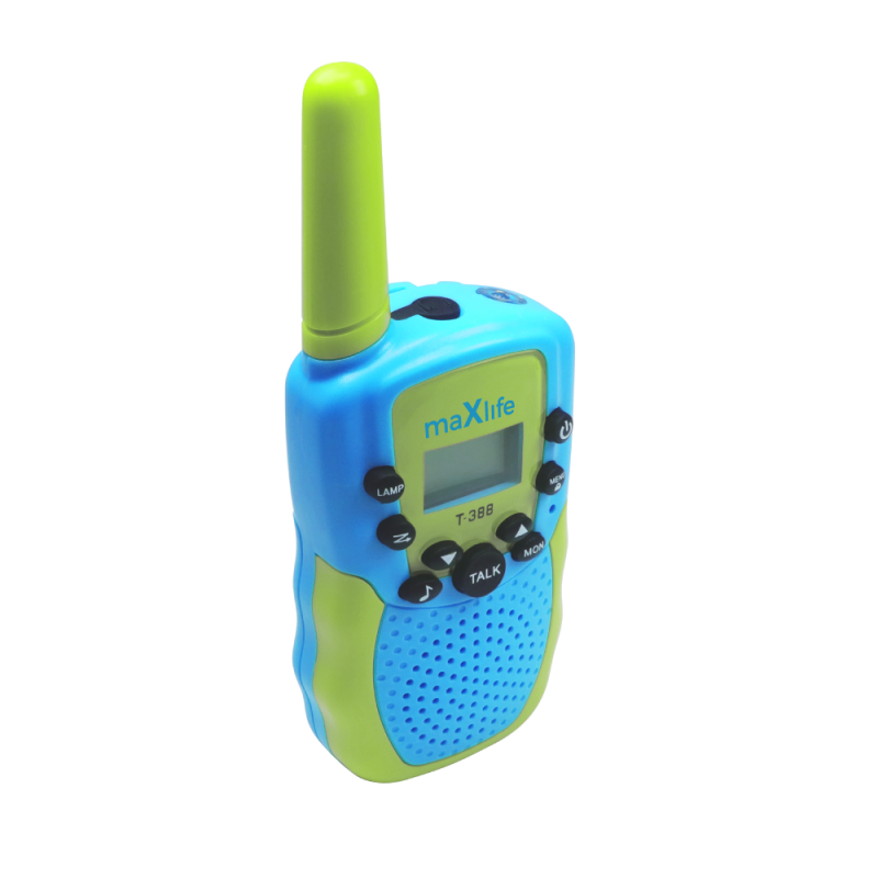Walkie Talkie Maxlife MXWT-200 Ζεύγος Ασύρματων Πομποδεκτών  For Kids Green/Blue