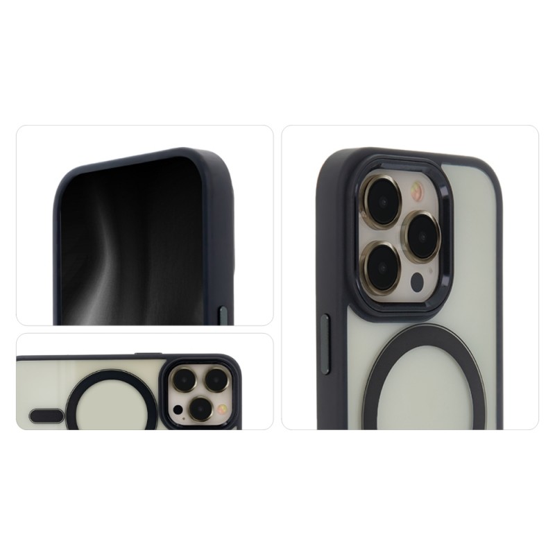 Θήκη Satin Elegant Mag Case Apple iPhone 15 Plus (6.7") Black