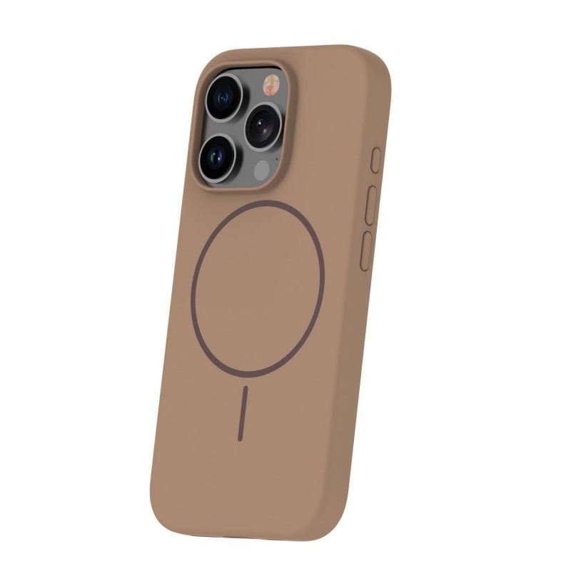 Θήκη Silicone Thin Mag Case Apple iPhone 12/12 Pro (6.1") Brown Θήκη Silicone Thin Mag Case Apple iPhone 12/12 Pro (6.1") Brown