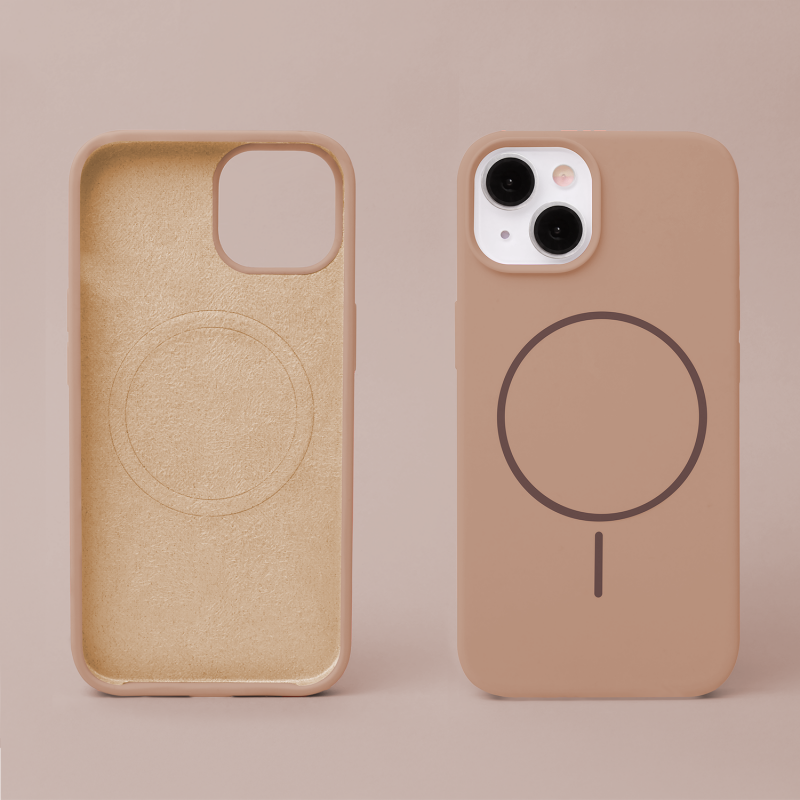 Θήκη Silicone Thin Mag Case Apple iPhone 12/12 Pro (6.1") Brown Θήκη Silicone Thin Mag Case Apple iPhone 12/12 Pro (6.1") Brown