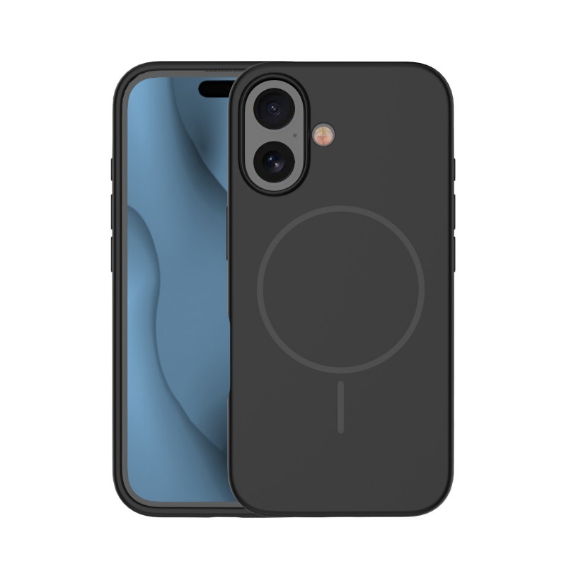 Θήκη Silicone Thin Mag Case for Apple iPhone 16 Plus (6.7") Black Θήκη Silicone Thin Mag Case for Apple iPhone 16 Plus (6.7") Black