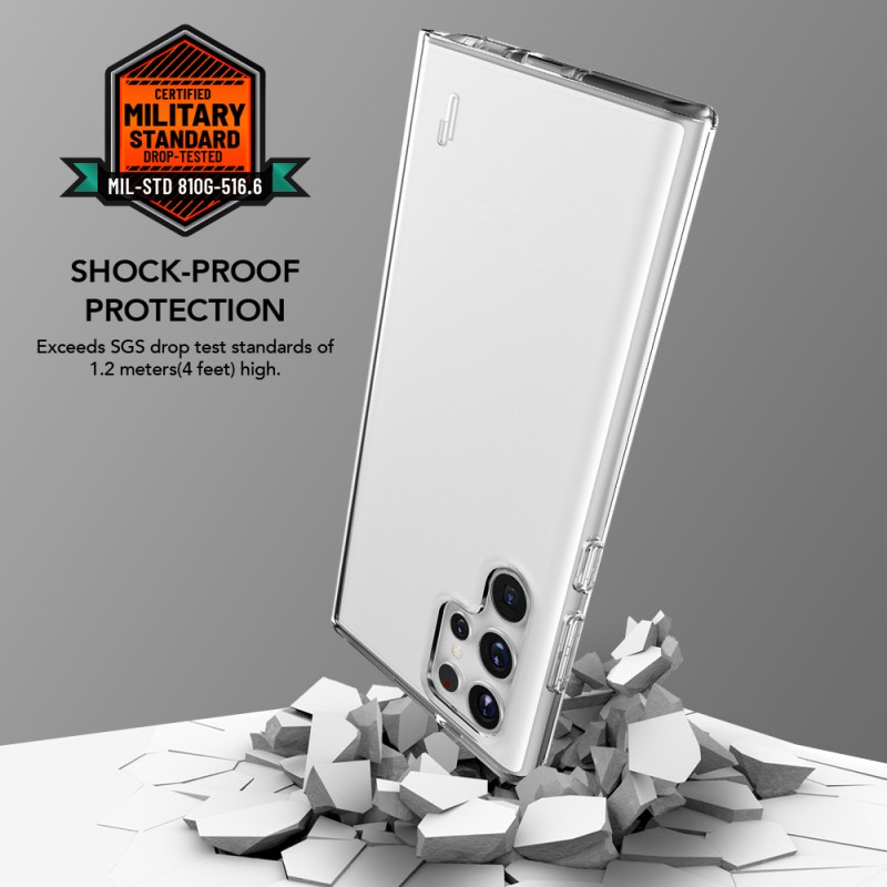 Θήκη Ugly Rubber Pure Case Samsung  Galaxy S23 Ultra 5G S918 Clear