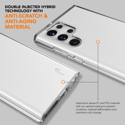 Θήκη Ugly Rubber Pure Case Samsung  Galaxy S23 Ultra 5G S918 Clear
