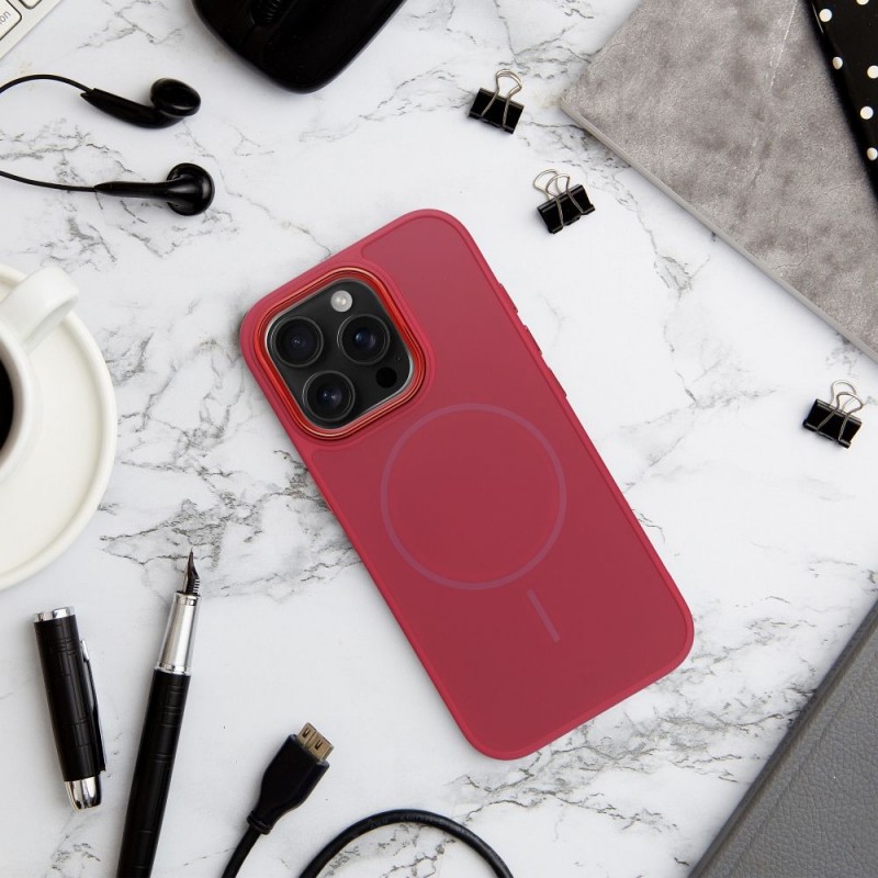 Θήκη Frame Mag Cover Case Apple iPhone 15 (6.1") Magenta Θήκη Frame Mag Cover Case Apple iPhone 15 (6.1") Magenta