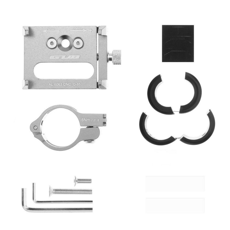 Βάση Στήριξης Ποδηλάτου GUB G85 Universal Bike Holder Aluminium Silver Βάση Στήριξης Ποδηλάτου GUB G85 Universal Bike Holder Aluminium Silver
