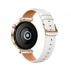 Huawei Watch GT 4 Stainless Steel 41mm Αδιάβροχο με Παλμογράφο Leather Strap White