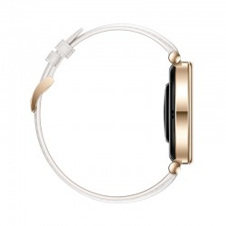 Huawei Watch GT 4 Stainless Steel 41mm Αδιάβροχο με Παλμογράφο Leather Strap White