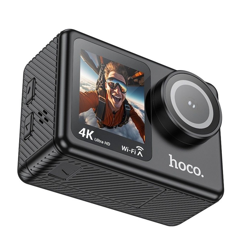 Action Camera Sports Hoco Dual Color Screen Sports Camera DV101 4K Black