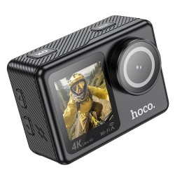 Action Camera Sports Hoco Dual Color Screen Sports Camera DV101 4K Black