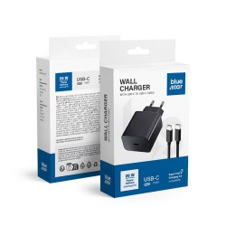 Φορτιστής ταξιδιού Blue Star Travel Charger Type C + Cable Type C to Type C PD QC4.0 3A 20W Black