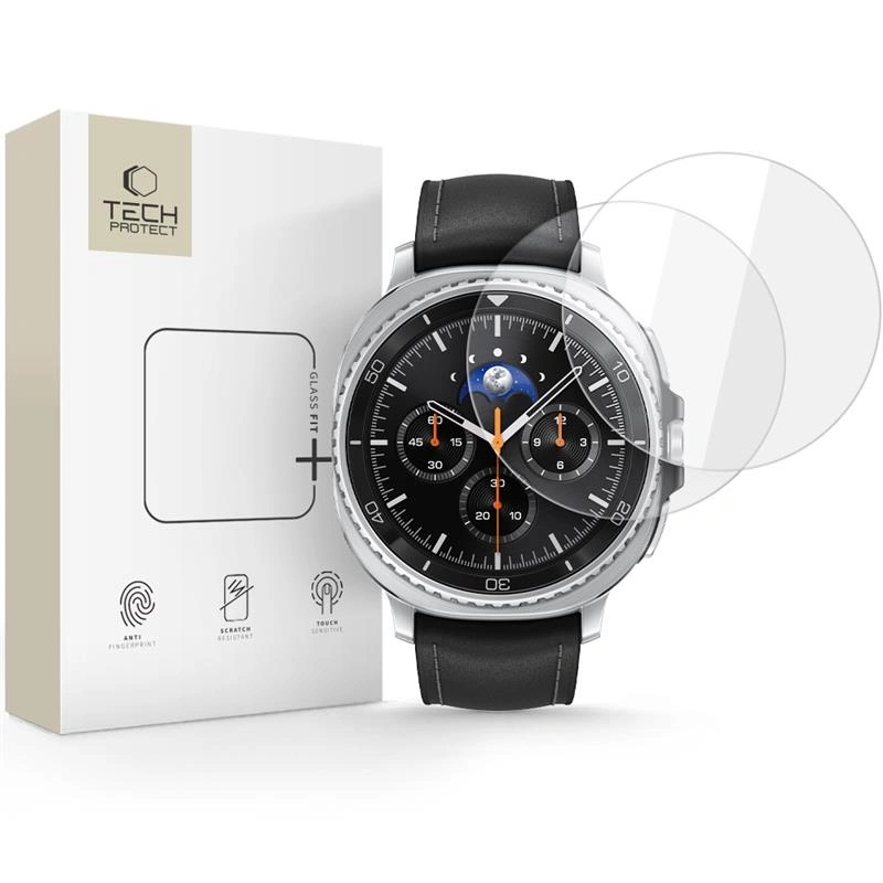 Γυαλί Προστασίας Tech-Protect Glass Fit+ Samsung Galaxy Watch 8 Classic (46 MM) Tempered Glass 9H AntiCrash / AntiShock (2τμχ) Clear