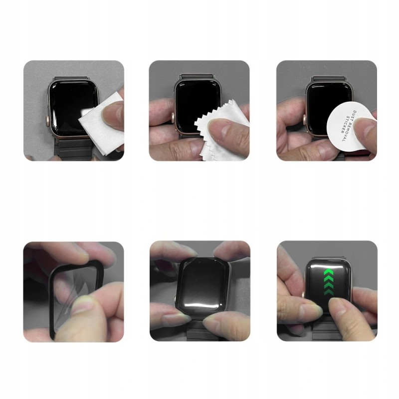 Γυαλί Προστασίας Tech-Protect Glass Fit+ Xiaomi Redmi Watch 5 Tempered Glass 9H AntiCrash / AntiShock (2τμχ) Black