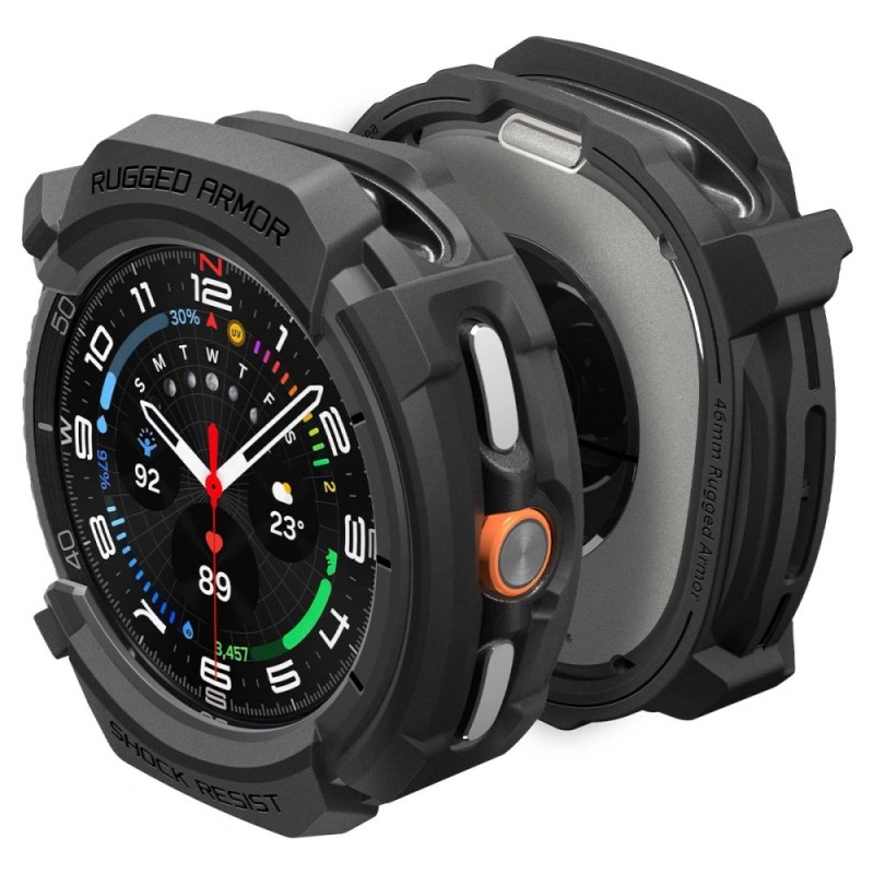 Θήκη Spigen Rugged Armor Samsung Galaxy Watch 8 Classic (46mm) Matte Black (ACS10012)