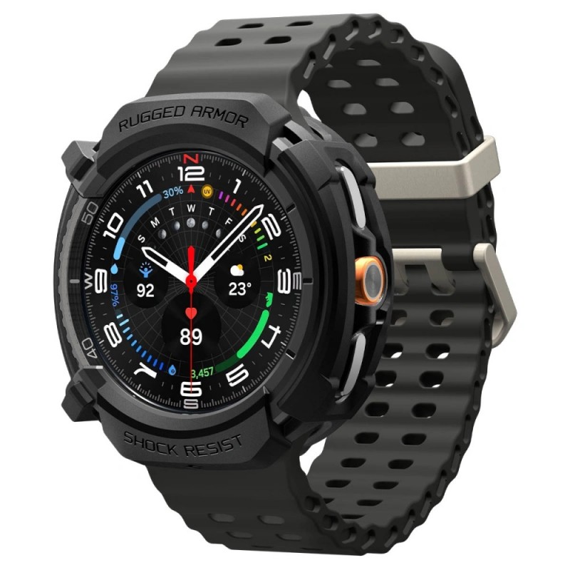 Θήκη Spigen Rugged Armor Samsung Galaxy Watch 8 Classic (46mm) Matte Black (ACS10012)