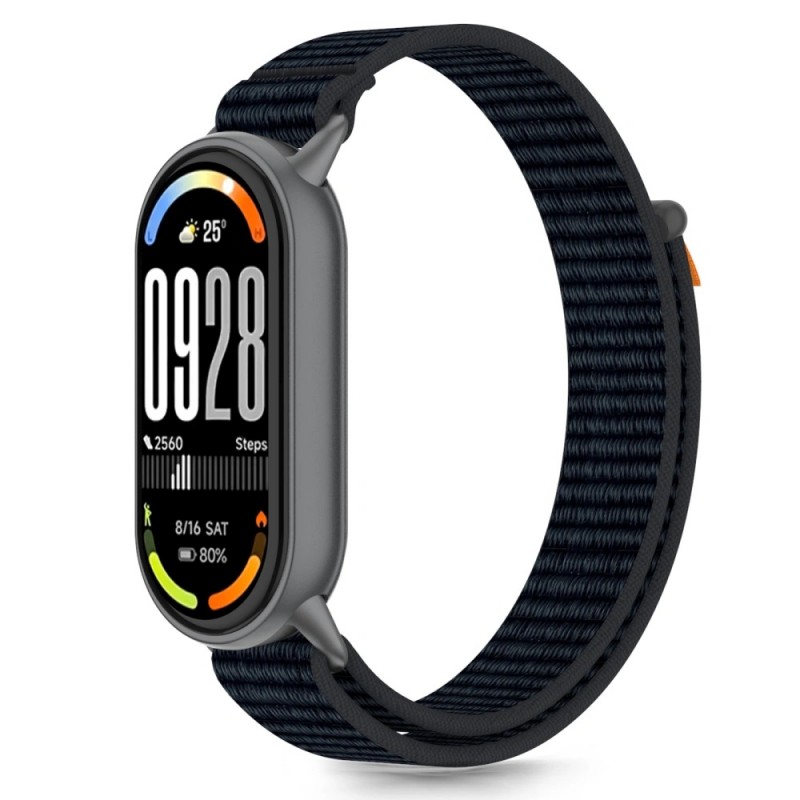 Ανταλλακτικό λουράκι Tech-Protect Nylon Stripe Xiaomi Band 8 / 9 / 9 NFC / 10 NFC Black/Orange