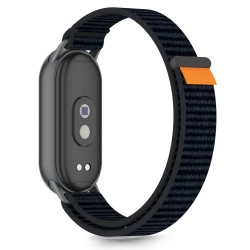Ανταλλακτικό λουράκι Tech-Protect Nylon Stripe Xiaomi Band 8 / 9 / 9 NFC / 10 NFC Black/Orange