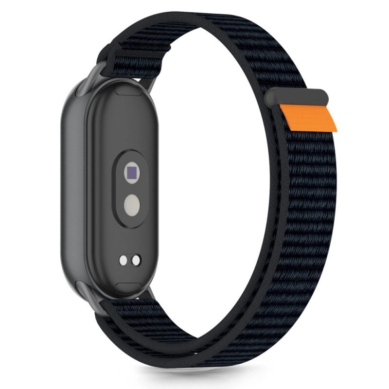 Ανταλλακτικό λουράκι Tech-Protect Nylon Stripe Xiaomi Band 8 / 9 / 9 NFC / 10 NFC Black/Orange