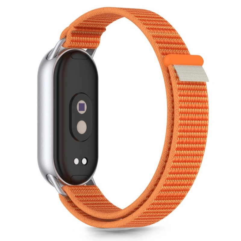 Ανταλλακτικό λουράκι Tech-Protect Nylon Stripe Xiaomi Band 8 / 9 / 9 NFC / 10 NFC Orange/Grey