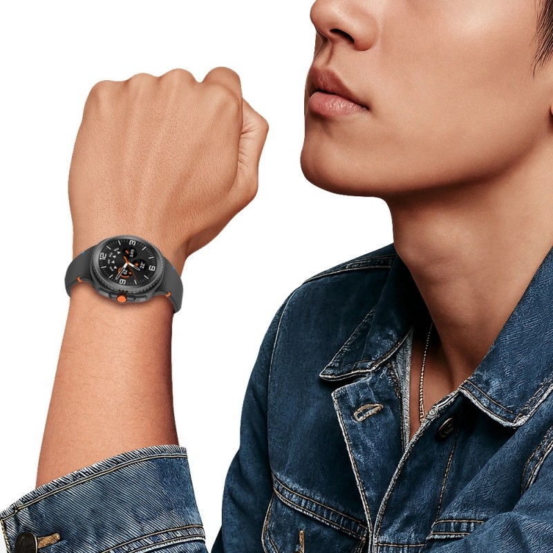 Ανταλλακτικό λουράκι Tech-Protect Silicone για Samsung Galaxy Watch 8 / 7 / 6 / 6 Classic / 5 / 5 Pro/ 4 / 4 Classic Black