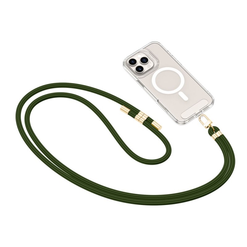  Λουράκι Λαιμού στήριξης Θήκης Neck Strap Tech-Protect C7S Rope Crossbody Strap Hunter Green/Gold