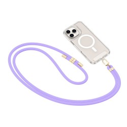  Λουράκι Λαιμού στήριξης Θήκης Neck Strap Tech-Protect C7S Rope Crossbody Strap Hunter Lavender/Gold