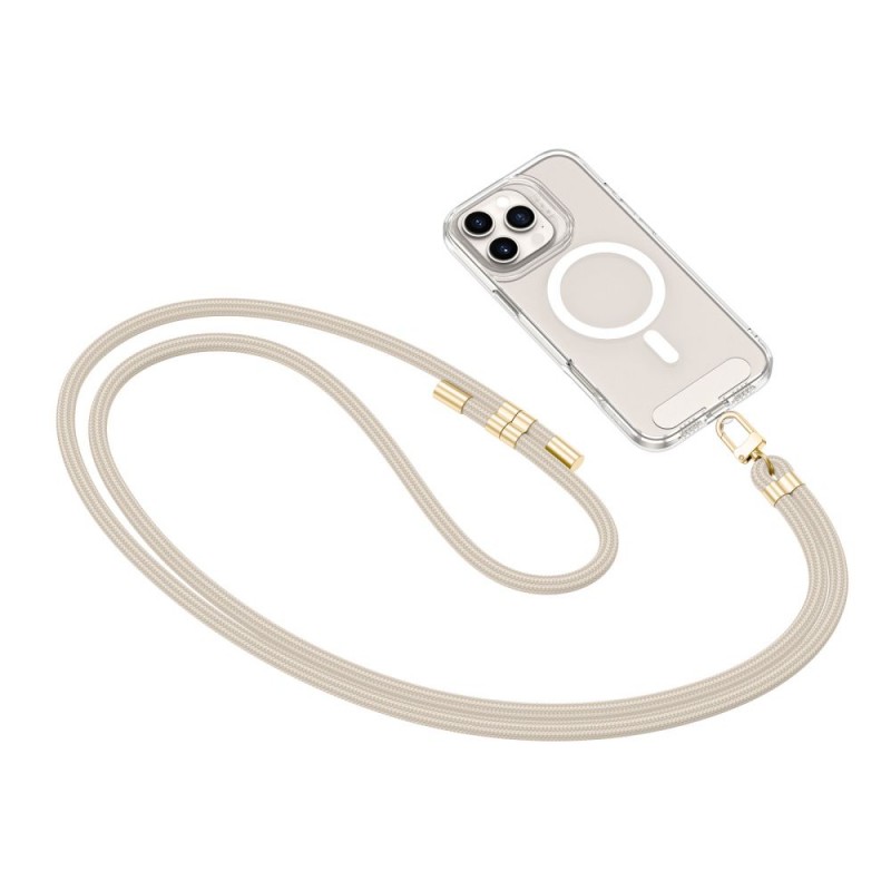  Λουράκι Λαιμού στήριξης Θήκης Neck Strap Tech-Protect C7S Rope Crossbody Strap Hunter Taupe/Gold