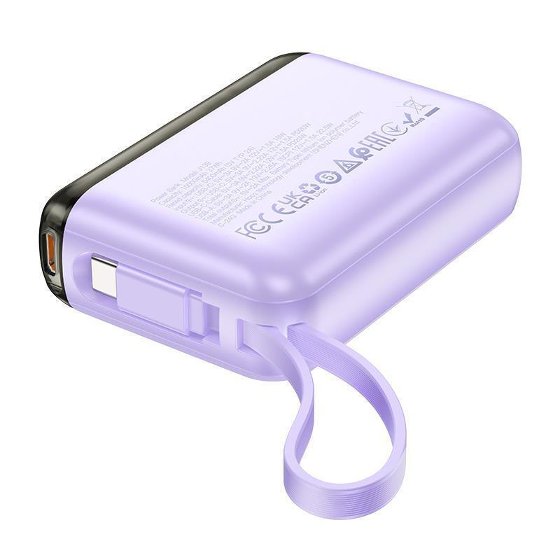 Εξωτερική Μπαταρία HOCO J139 Hero Type-C PowerBank 10000mAh 22.5W Purple