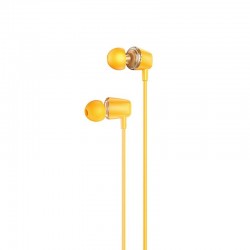 Ακουστικά Handsfree Earphones Hoco M107 In-ear Jack 3.5mm Yellow