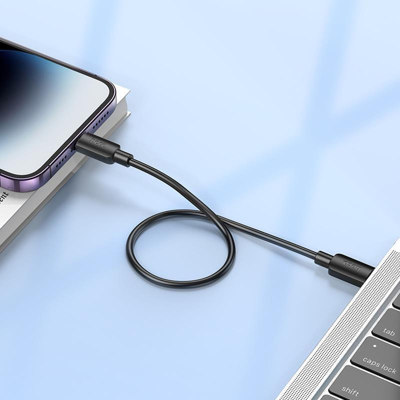 Καλώδιο Data Hoco X96 Hyper Charging Data Cable 20W Type-C to Lightning 0.25m Black