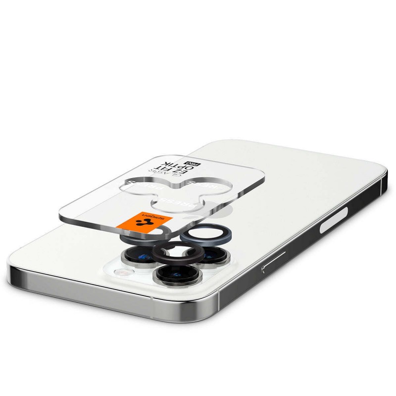 Γυαλί Προστασίας Spigen Optik.Tr Ez Fit Camera Lens Apple iPhone 14 Pro (6.1")/14 Pro Max (6.7")/ 15 Pro (6.1")/15 Pro Max (6.7") (AGL06159)  (2τμχ)