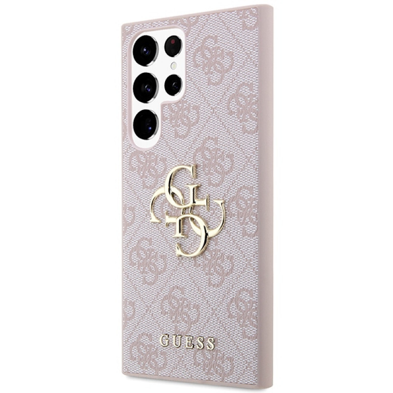 Θήκη Guess PU 4G Metal Logo Case Samsung Galaxy S24 Ultra 5G S928 Pink