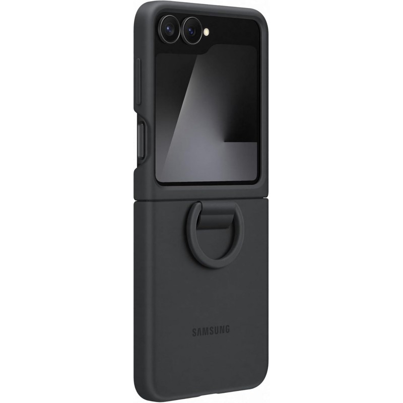 Θήκη Samsung Silicone Cover with Ring Case EF-PF741TBE Galaxy Z Flip7 FE 5G SM-F761B Black (Original)