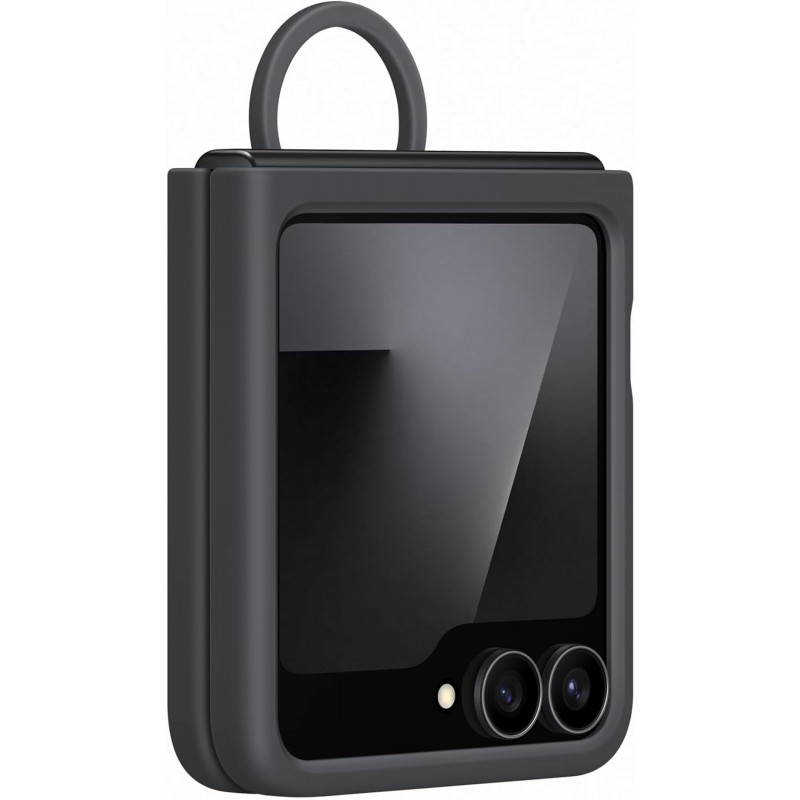 Θήκη Samsung Silicone Cover with Ring Case EF-PF741TBE Galaxy Z Flip7 FE 5G SM-F761B Black (Original)
