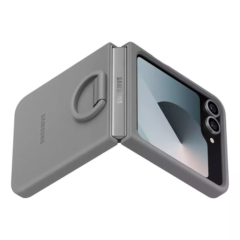 Θήκη Samsung Silicone Cover with Ring Case EF-PF741TJE Samsung Galaxy Z Flip6 SM-F741 / Flip7 FE 5G SM-761B Gray (Original) Θήκη Samsung Silicone Cover with Ring Case EF-PF741TJE Samsung Galaxy Z Flip6 SM-F741 / Flip7 FE 5G SM-761B Gray (Original)