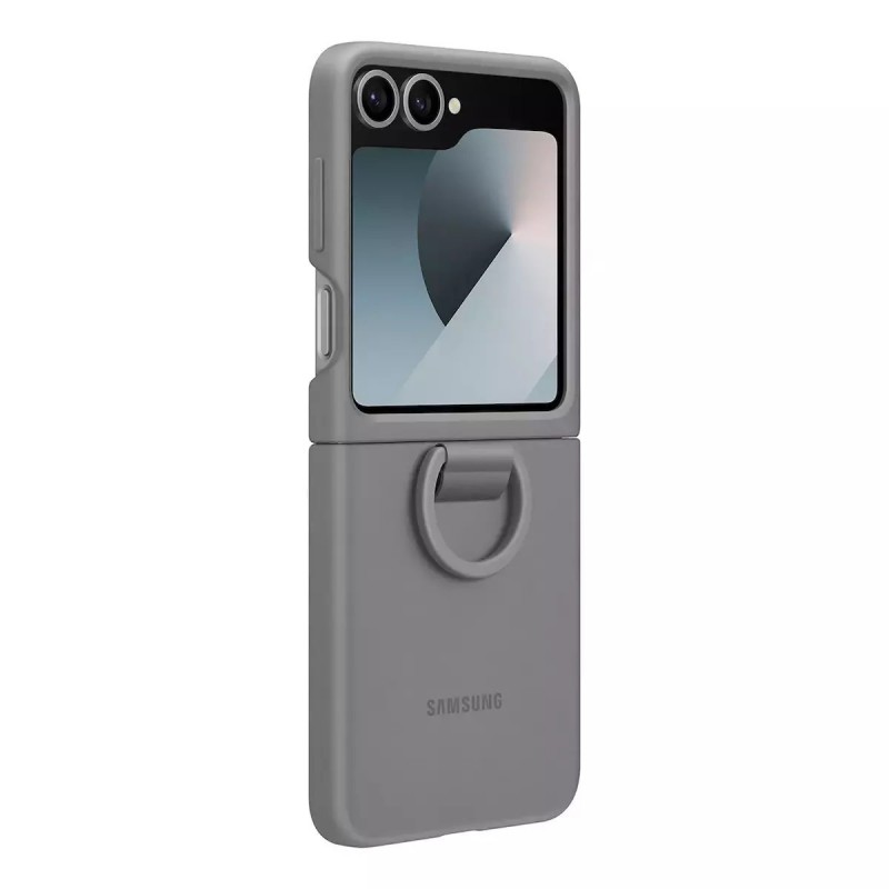 Θήκη Samsung Silicone Cover with Ring Case EF-PF741TJE Samsung Galaxy Z Flip6 SM-F741 / Flip7 FE 5G SM-761B Gray (Original) Θήκη Samsung Silicone Cover with Ring Case EF-PF741TJE Samsung Galaxy Z Flip6 SM-F741 / Flip7 FE 5G SM-761B Gray (Original)