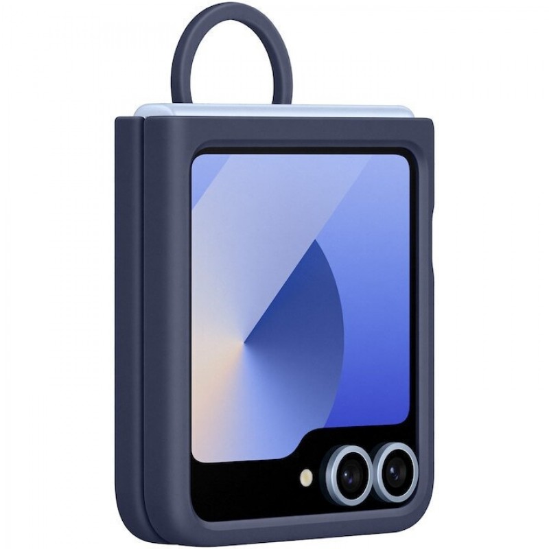 Θήκη Samsung Silicone Cover with Ring Case EF-PF741TNE Samsung Galaxy Z Flip6 SM-F741 / Flip7 FE 5G SM-761B Navy (Original)
