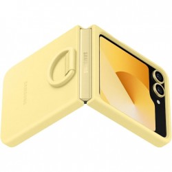 Θήκη Samsung Silicone Cover with Ring Case EF-PF741TYE Samsung Galaxy Z Flip6 SM-F741 / Flip7 FE 5G SM-761B Yellow (Original)